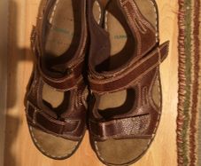 mens brown leather sandals size 41 (7)