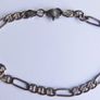 Vintage 925 Sterling Silver Figaro Link Chain Bracelet (in original box) length 7,5" - 5,2g Image 5