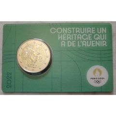 France 2 Euro Base Metals Brilliant Uncirculated Coin 2022 - Olympic Games Paris 2024 - 2 Euro Commemorative Coin