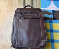 Leather Cartez suitcase