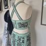 Green beaded frock & frill dress Image 8
