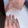 Chupi 14k Solid Gold Blue Sapphire and Diamond Ring Image 4