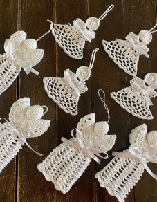 Beautiful crochet angels for sale