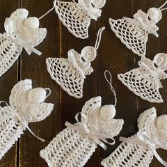Beautiful crochet angels for sale
