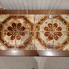 vintage tiled coffee table