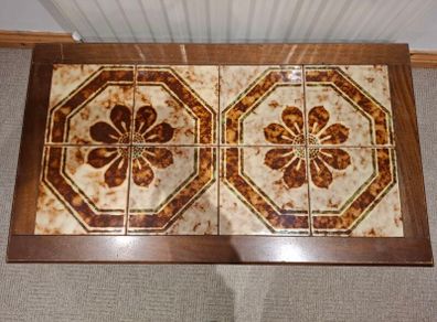 vintage tiled coffee table