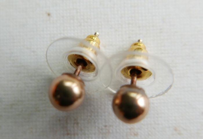 Vintage Sold 9ct Gold 375 Ball Stud Earrings 0,80g