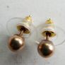 Vintage Sold 9ct Gold 375 Ball Stud Earrings 0,80g Image 10