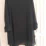 Sheer Asymmetrical Black Tunic Image 3