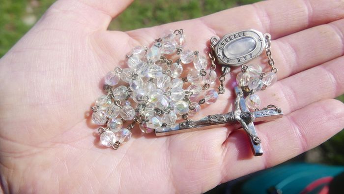 Vintage Rosary in a Decorative Box