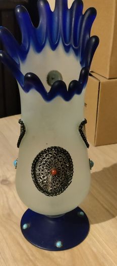 Blue Glass Vase