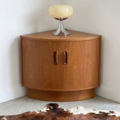 Vintage G Plan Fresco Mid Century Teak Corner Cabinet