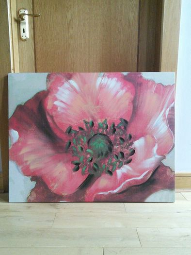 Large Poppy Canvas Picture