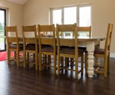 Bespoke  dining room /kitchen table with ten chairs