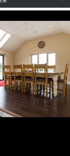 Bespoke  dining room /kitchen table with ten chairs