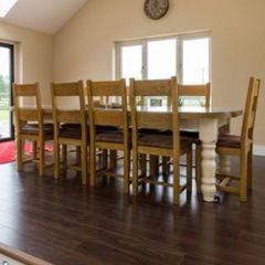 Bespoke  dining room /kitchen table with ten chairs