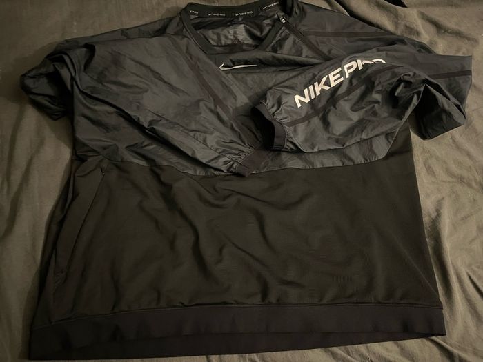 Nike Drill Top Pro Capsule White/black Tracksuit Training Tops Jacket Size Xl