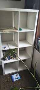 white IKEA Kallax
