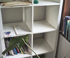 white IKEA Kallax