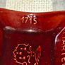 Vintage Red Glazed Ceramic Advertising Ashtray for Martell Cognac Postage Available or Collection Image 2