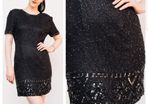 Black sequin and beaded vintage dress