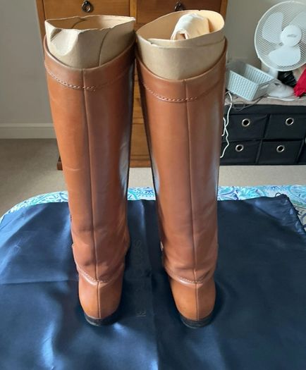 Authentic Sergio Rossi tall equestrian boots size 4