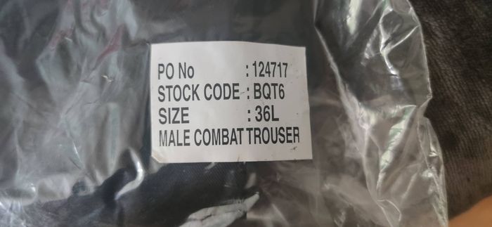 male combat trousers 36L