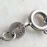 Vintage Sterling Silver 18 Pendant Necklace length 17" - 2g Image 7