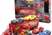 7PCS/Set Disney Pixar Car 3 Lightning McQueen Jackson Storm Uncle Truck Diecast Metal Car Model car Toy Boy Gift for boy