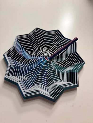 Sensory Articulated Star Fidget Toy Multicolor Geometric ASMR
