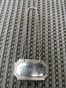 Sterling Silver Decanter Label