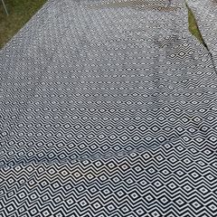 Large Pair of French geometric design Curtains 290 cms