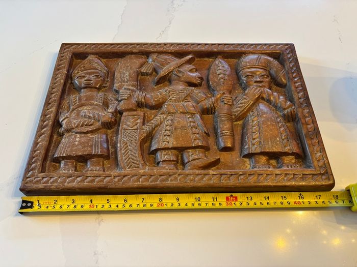 Two Hard-Carved African Wooden Sculptures