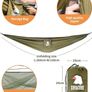 NEW SALE | Camping Hammock with Mosquito Net, Ultralight 210T Parachute Nylon with Two 10FT Tree Straps for Outdoor Camping Accessories Image 6