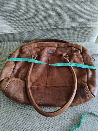Spikes and Sparrow large brown genuine leather handbag in very good condition with zipped closure and internal pockets and a zipped external pocket see last five photos for exact measurements FREE STANDARD POSTAGE INCLUDED