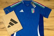 Italy Football Jersey Blue Size XL