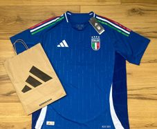 Italy Football Jersey Blue Size XL