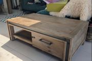 Rustic industrial coffee table