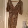 Hollister gold midi dress Image 5