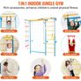 Wall Gym for Kids 7 in 1 Steel Indoor Kids Gym for Exercise Climbing Toys Image 2