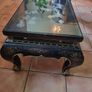 Chinese coffee table made of black lacquer (chinoiserie type) Image 3