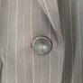 Pinstripe Crop Blazer Image 3
