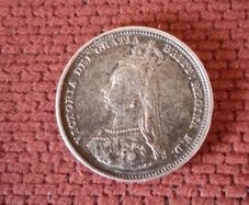 Six Pence Great Britain 1887