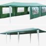 3 x 9 m Gazebo, UV Marquee Protection Party Tent, Waterproof Material High-Quality Garden Tent with 8 Side Panels, for Wedding, Party, Garden, Market Image 6