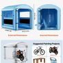 Inflatable Spray Paint Booth 3 x 2.5 x 2.5 m Air Filter System with 550W Powerful Blower Image 2