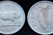 [#795] - Ireland 1968 | 1 Shilling | 1s | Bull | KM.14a | MS