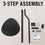 Adjustable Height Speaker Stand - Extends 28" to 38" - Holds Satellite & Small Bookshelf Speakers (i.e. Bose, Harmon Kardon, Polk, JBL, KEF, Klipsch, Sony and Others) - Set of 2 Image 6