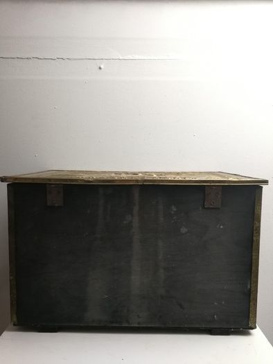 Brass fire file storage box