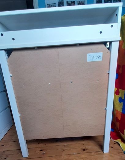 Solid wood changing table