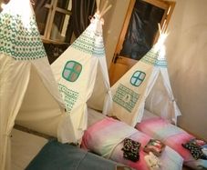 Three kids teepee tents